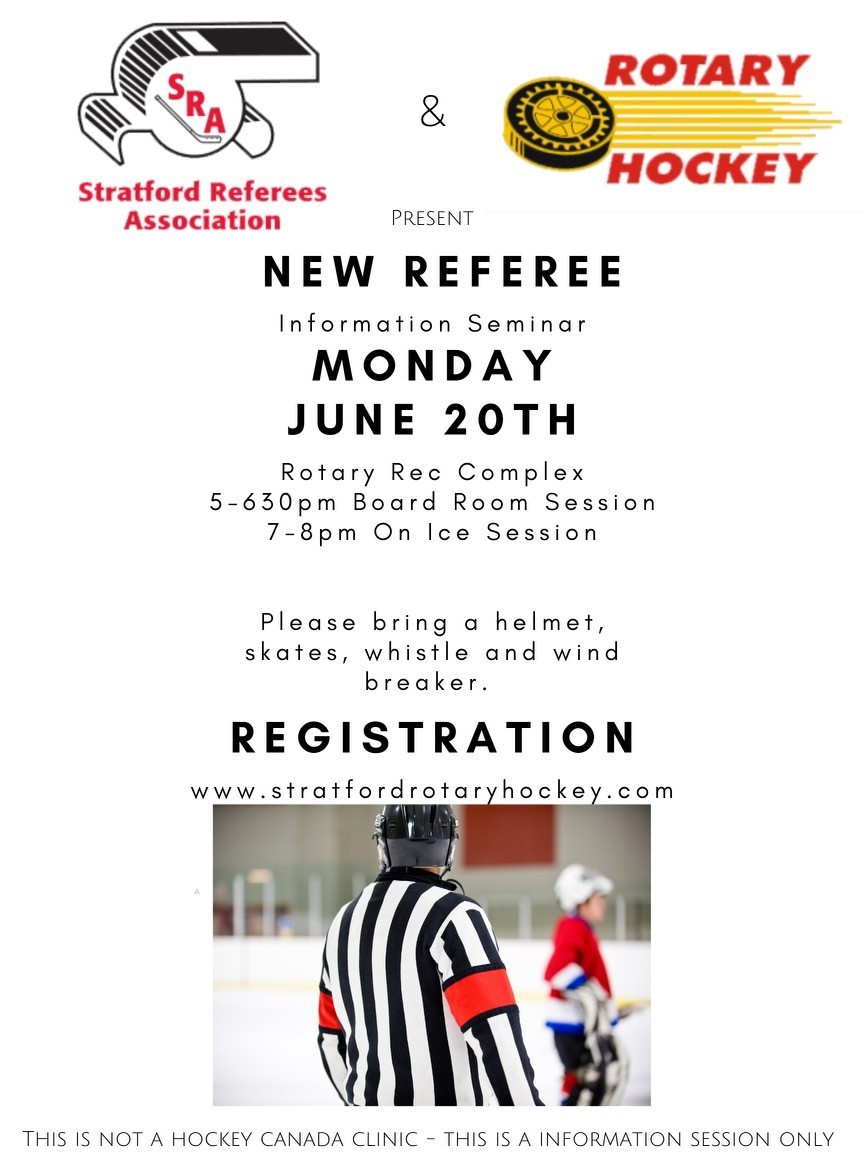 We can't have hockey without the game officials. If you or somebody you know can help, consider enrolling.
