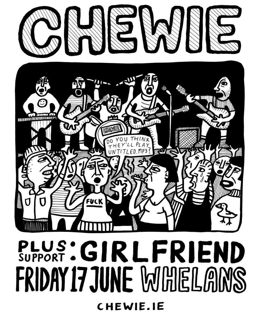 girlfriendbandx's tweet image. UR FAV LIL ROCKERS PLAY A SHOW WITH LOCAL LEGENDS @chewiepunx IN WHELANS ON FRIDAY 17 JUNE TIX LINK IN PROFILE
