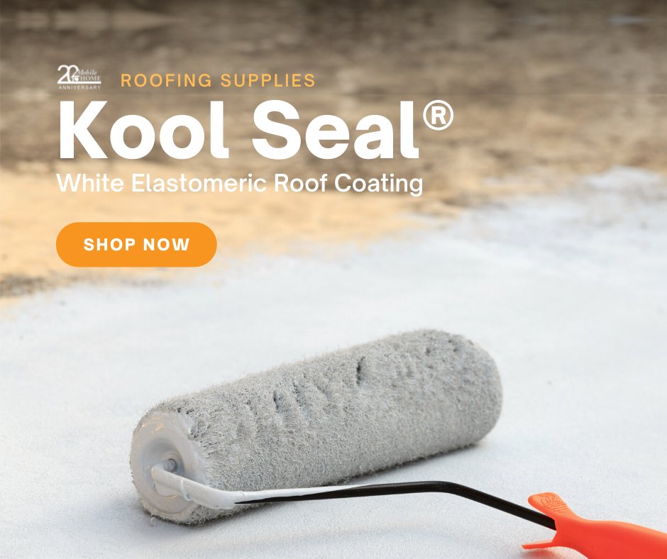 mhpartsstore's tweet photo. It's time to get the roof in shape for the blazing summer heat with Kool Seal. Roof coating is a rubberized glue that "rolls on" the roof like paint to help prevent water leaks and reflects the heat.
https://t.co/4Ex2iEPoZ7
#mhpartsstore #mobilehomerepair #mobilehome #rvlife https://t.co/JX5A8syPOI