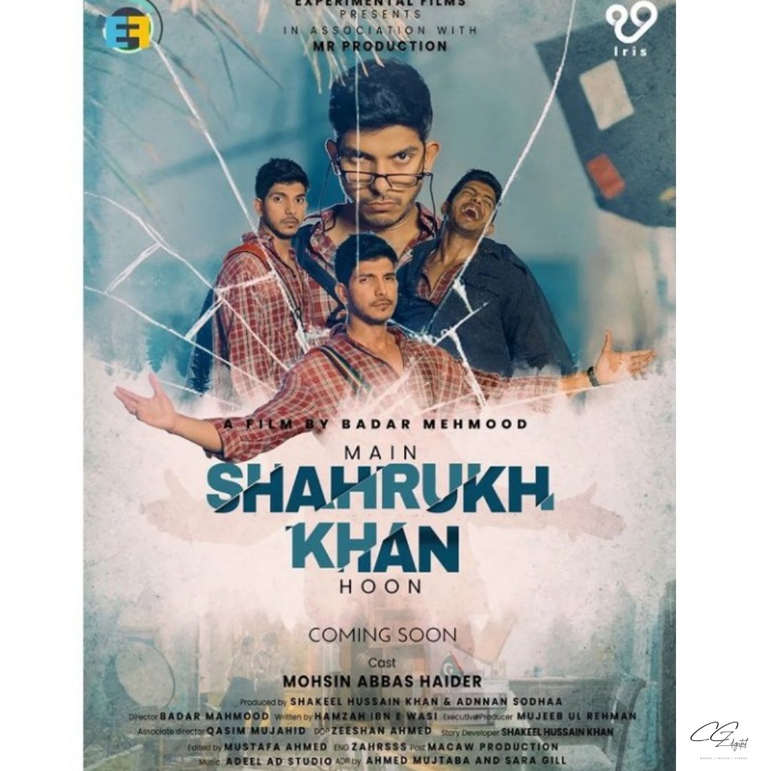 cczdigital's tweet photo. First poster of "Main Shahrukh Khan Hon" is here starring Mohsin Abbas Haider in the lead role. He played 5 different characters in this short film.We all are looking forward to it. @MohsinAbbasHai1 
#pakistan #mohsinabbashaider #lollywood #film #mainshahrukhkhanhoon #cczdigital https://t.co/VA6blG5Eqt