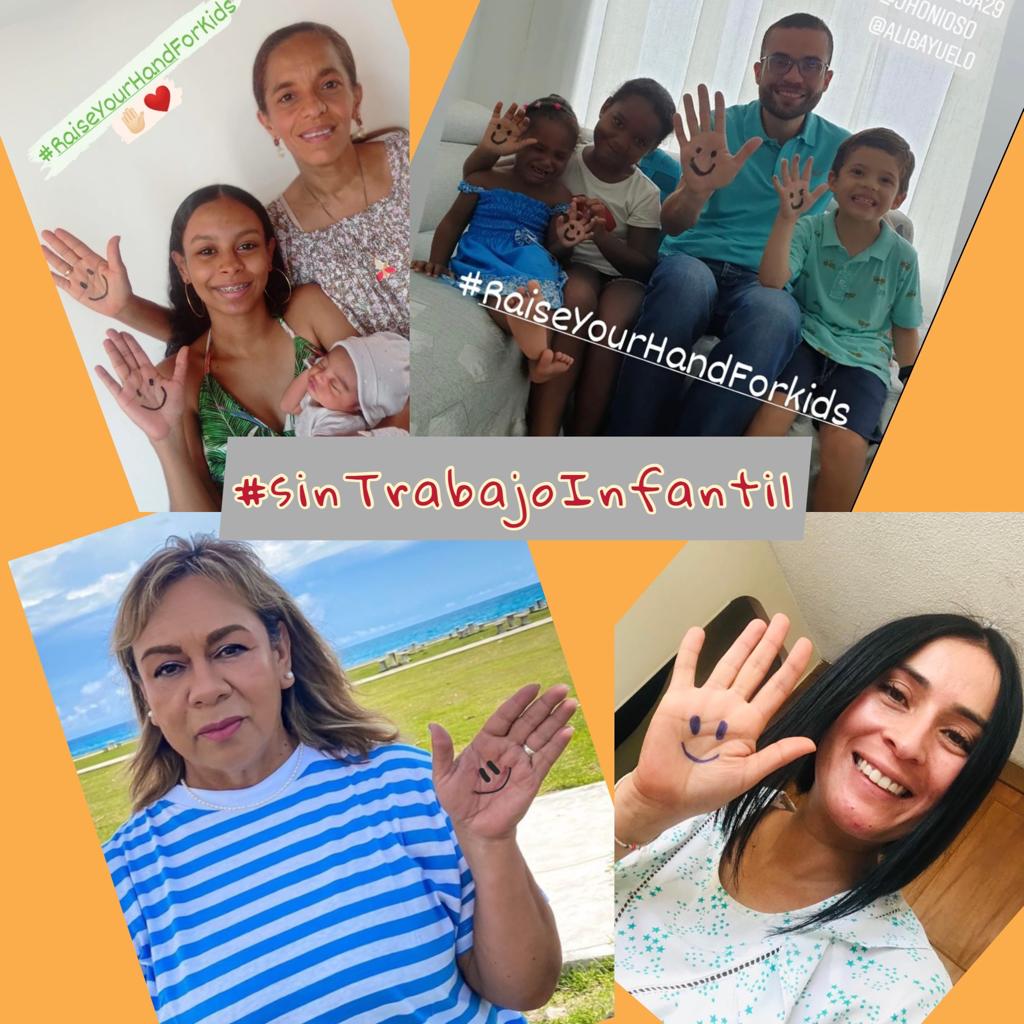 MintrabajoCol's tweet photo. El #MinTrabajo levanta sus manos por los Niños y Niñas. 🖐️🏽
Colombia suma esfuerzos por una infancia libre de trabajo infantil.
Participamos en la 5ta Conferencia Mundial sobre la Erradicación del Trabajo Infantil del 15 al 20 de mayo en Sudáfrica.
👉🏽 https://t.co/9Inw5LzAYC https://t.co/caFVpKJPCu