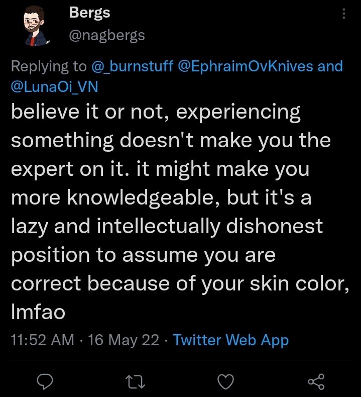 _burnstuff's tweet image. Screenshot because inevitably these types like to take their ball and go home