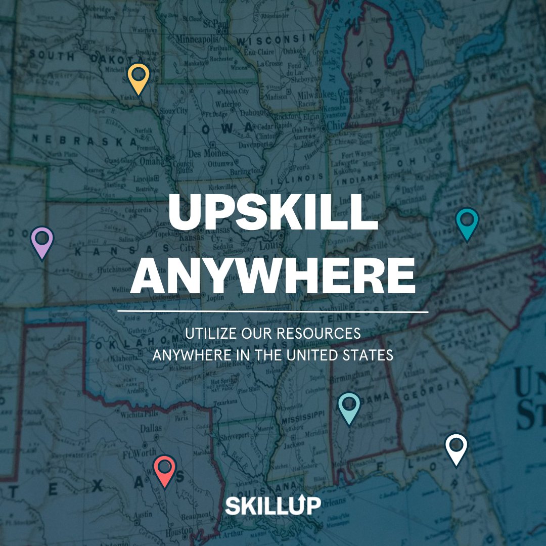 Did you know SkillUp is nationwide? We have accessible training options all over. Check out skillup.org to see our reach.