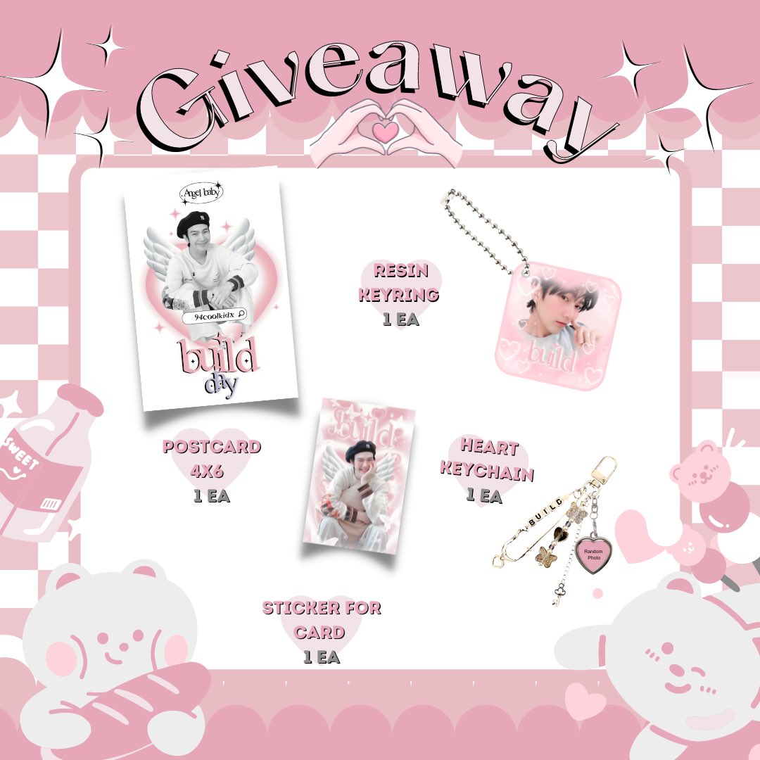 thursfeb's tweet photo. pls rt ,📮🔁

✹𝐠𝐢𝐯𝐞 𝐚𝐰𝐚𝐲 𝐟𝐨𝐫 #buildurluve 🍒

-
1 set you'll got,
♡ heart keyring
♡ resin keyring
♡ postcard
♡ sticker for card 

25 set ,🫶🏻
-

🗓  : 04/06
 📌 : BA cafe 
🕛  : tba 

#เจ้าแป๊ะยิ้ม 
#สุขสันต์วันบิว
#Beyourluve 
#BuildJakapan https://t.co/ghFPhMDvle