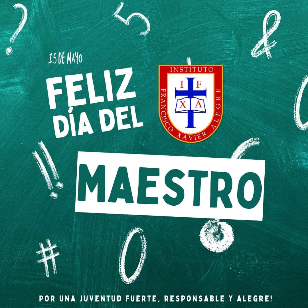 ifxalegre's tweet photo. Felicitamos a todos los docentes del Instituto y le agradecemos su compromiso y entusiasmo por la educación de los jóvenes.
¡Por una juventud fuerte, responsable y alegre! https://t.co/ABoSBoCOYa