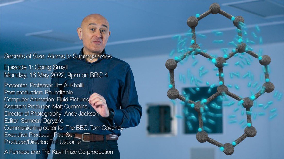 Really proud to have collaborated on 'The Secrets of Size: Going Small' which will premiere this evening on BBC4 at 9pm. Radio Times have called it 'stunning' and having seen some of the imagery it contains I would absolutely agree. @msesheffield #AcademicTwitter