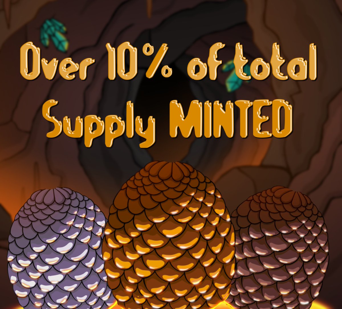 GROOK GROOK!🐉

Over 10% of total Supply MINTED!🥚🔥

#GROOK #crofam #CRO #NFTs #NFTCommunity