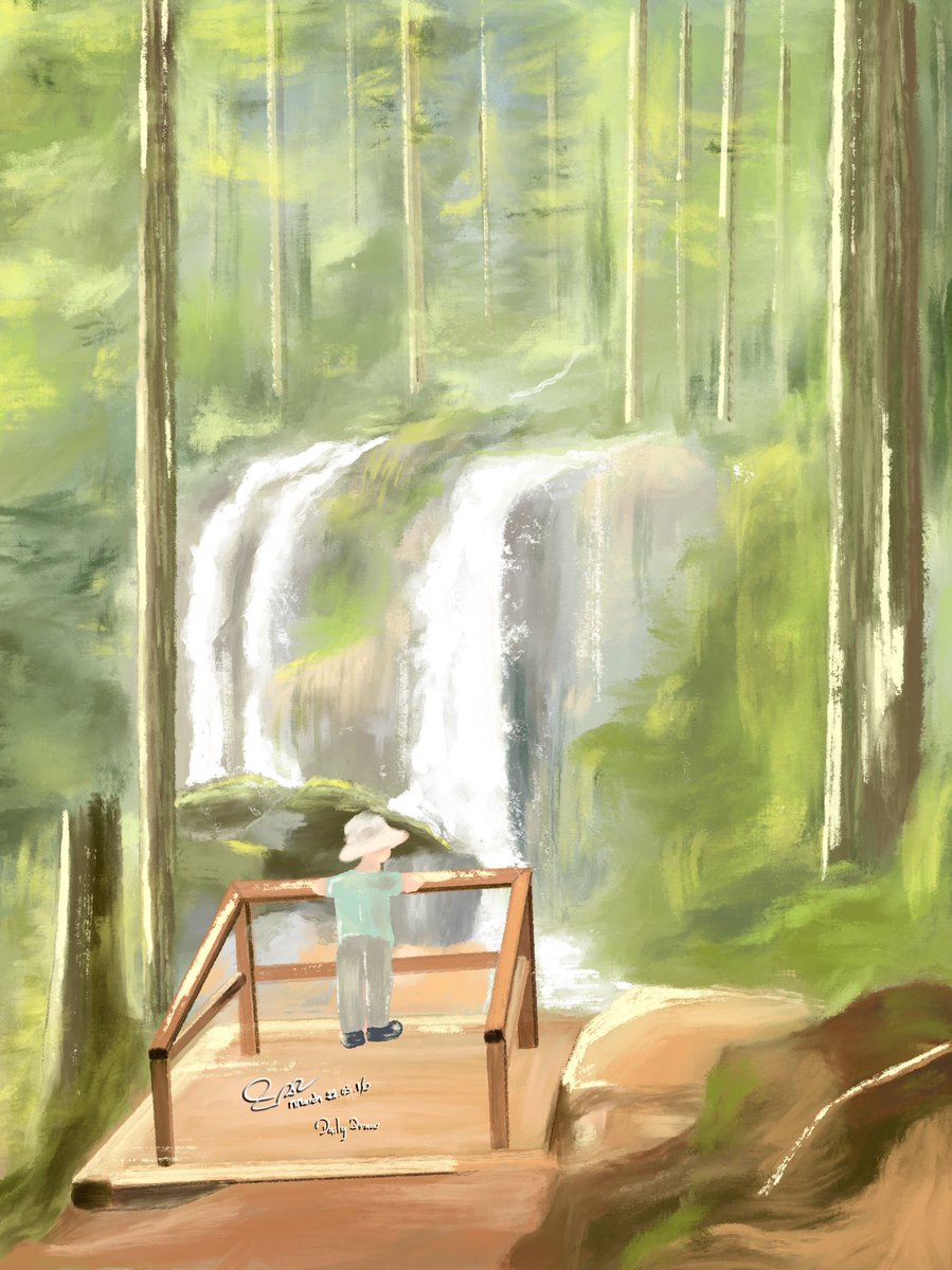 mmarch_art's tweet photo. Day 11 ⛰🏔🌱✨
-Daily drawing 
| forest + waterfall view |

#dailydrawing 
#everydaydrawingchallenge 
#lanscape 
#landscapepainting 
#forest 
#illustration 
#procreate 
#artofinstagram 
#digitalart https://t.co/tKSPsE3KGc