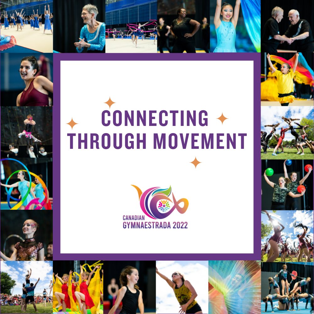 gymcan1's tweet photo. Canadian Gymnaestrada 2022 is fast approaching! From June 30th to July 5th we will be in Edmonton, AB celebrating gymnastics in Canada and #ConnectingThroughMovement! We are so excited to be working with @ABGymnastics this year for #CDNGymnaestrada! https://t.co/YpJOHbvUEo