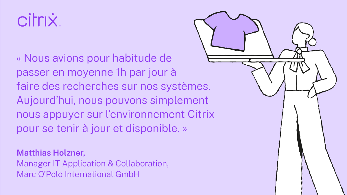CitrixFrance's tweet photo. L’enseigne de prêt-à-porter haut de gamme @marcopolo bénéficie d'un espace de travail numérique Citrix pour permettre à ses collaborateurs de travailler n’importe où dans le monde et de collaborer plus efficacement 🤝 👇🏻 

#TransfoNum #hybridwork 

https://t.co/YxARxo5U3a https://t.co/ujrN3RYRkR