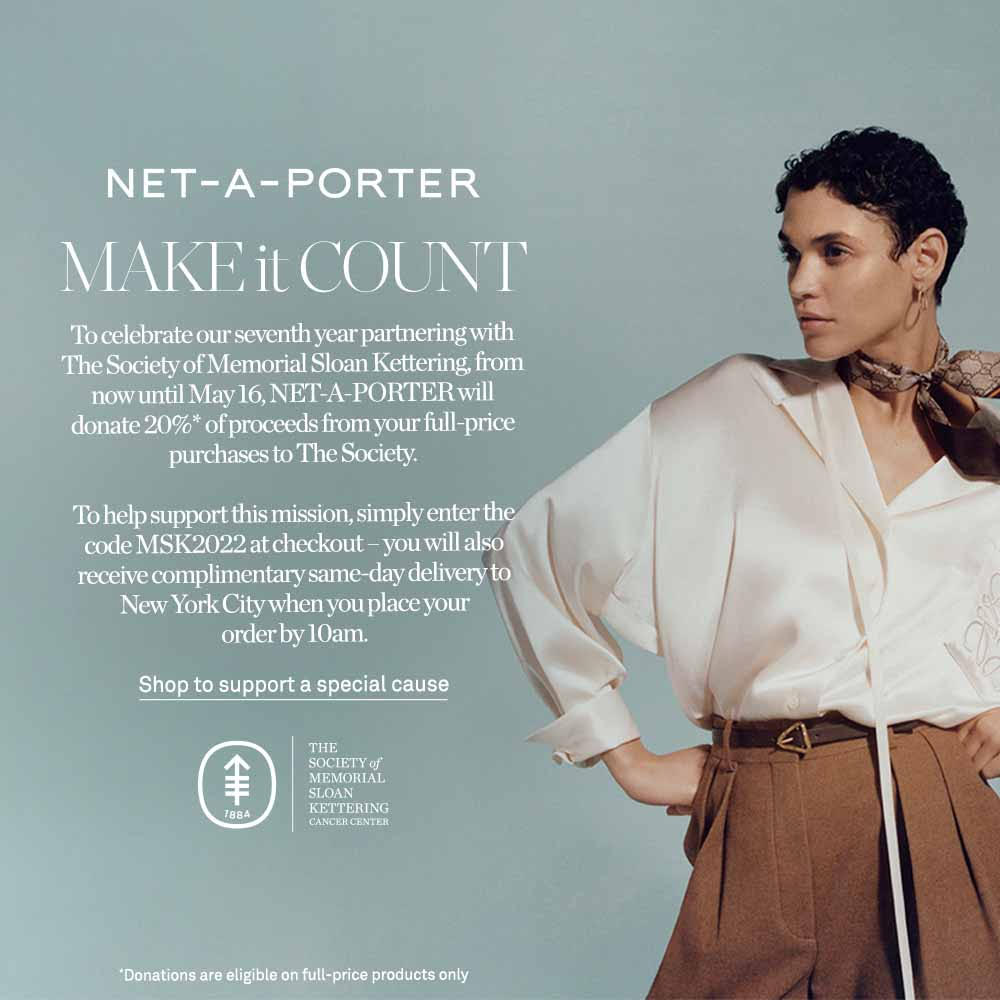 What2WearWhere's tweet photo. TODAY is the last day to shop @NETAPORTER and see 20% of your full price purchases go to @SocietyofMSKCC. Simply enter code MSK2022 at checkout - ready, set, SHOP!  https://t.co/XplT7BkKbe https://t.co/LzTJNbHCw1