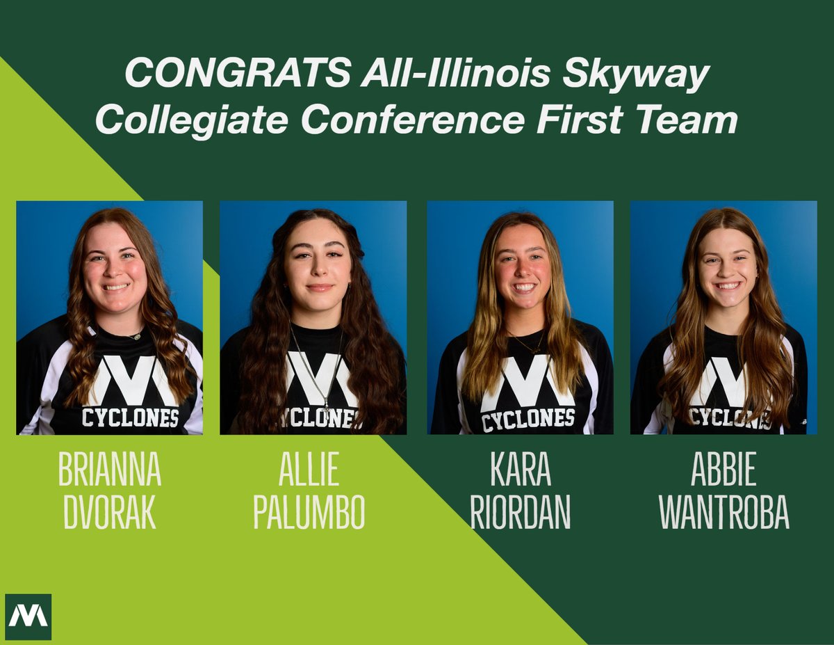 Get ready for a bunch of Cyclone #softball <a href="/SoftballMvcc/">MVCC SOFTBALL</a> awards here. #Congrats to these sophomores for earning All-Conference first team honors after a stellar season! #GoCyclones #mvcyclones 🌪️🥎🦾
<a href="/karaariordan/">Kara Riordan</a> <a href="/briannadvorak/">Bri Dvorak</a> <a href="/agwantroba/">Abbie Wantroba</a> @a1palumbo