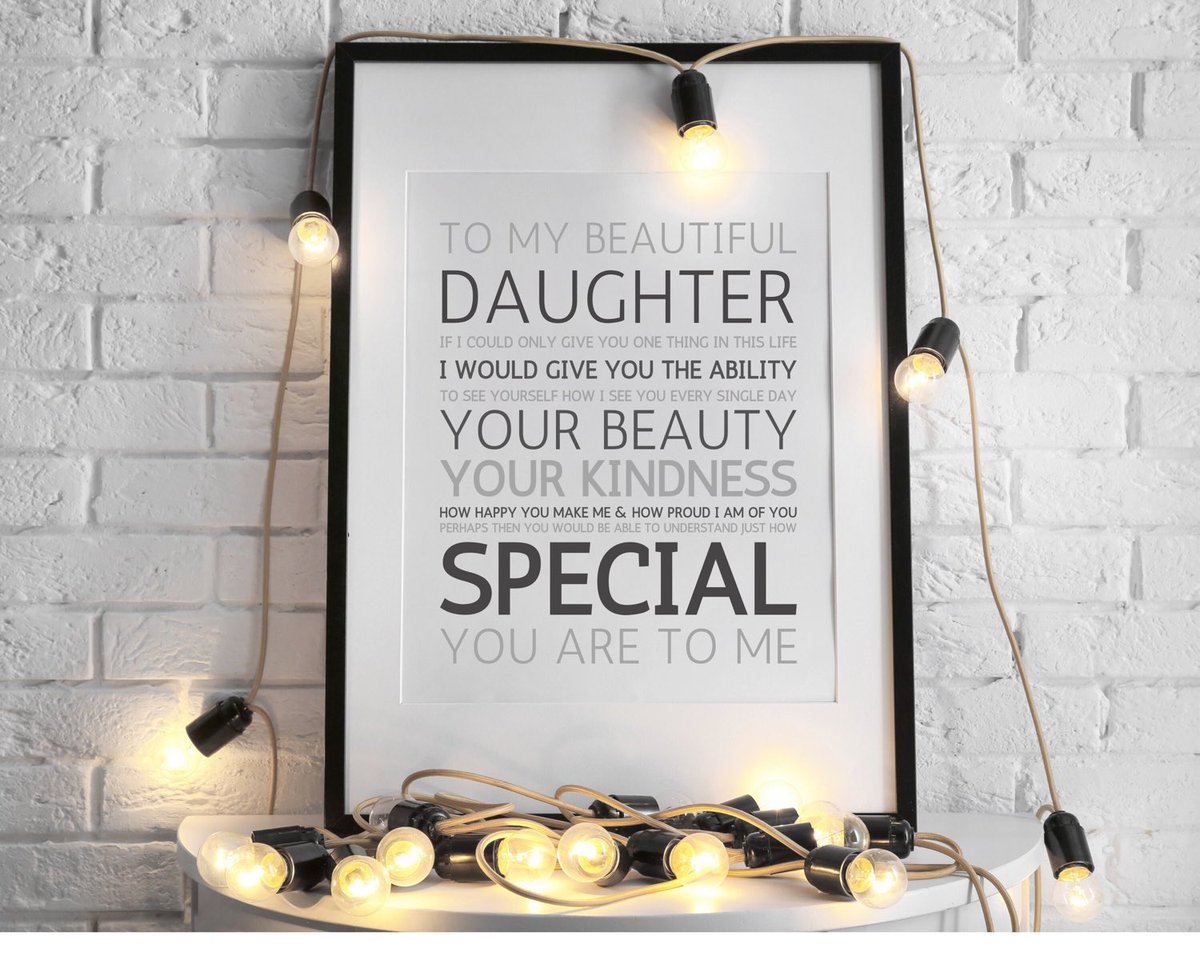 LooPrints's tweet photo. Excited to share this item from my #etsy shop: To My Beautiful Daughter Print  #daughtergifts  #daughterkeepsake  https://t.co/muDI3GLdyg https://t.co/v2OQtjgufl