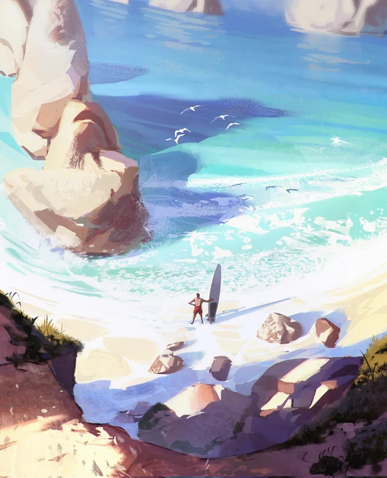 Summer vibes ☀️ #illustration #ArtistOnTwitter 