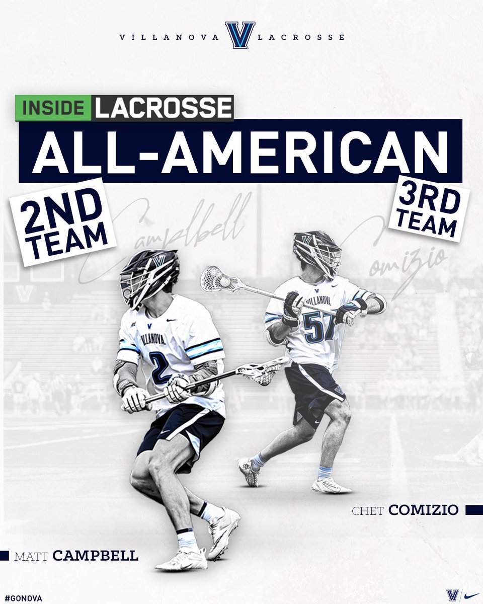 NovaLacrosse's tweet photo. Congratulations to these ✌️’Cats for being named to the @insidelacrosse 2022 Media All-American 2nd and 3rd Team‼️ #GoNova https://t.co/CgJtUdzi8d