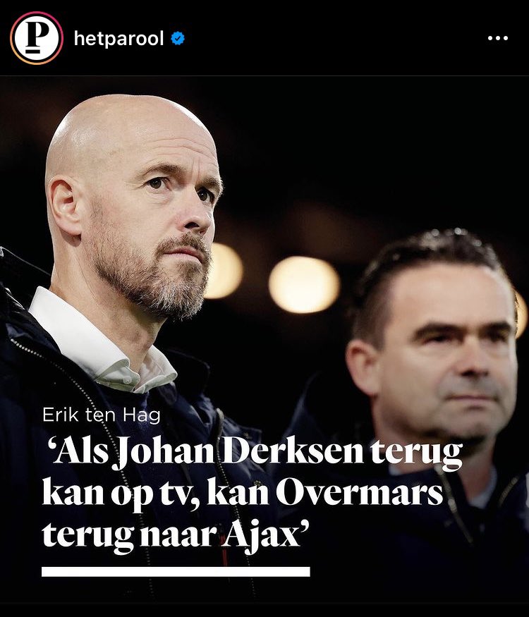 Wie heeft deze misogyne soap aangezet en hoe komen we hier in godesnaam uit?! <a href="/parool/">Het Parool</a> #eriktenhag #johanderksen #marcovermars
