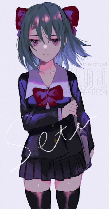 #100日チャレンジ 23日目SchoolDaysの刹那ちゃん昔描いたものをちょっと加筆 