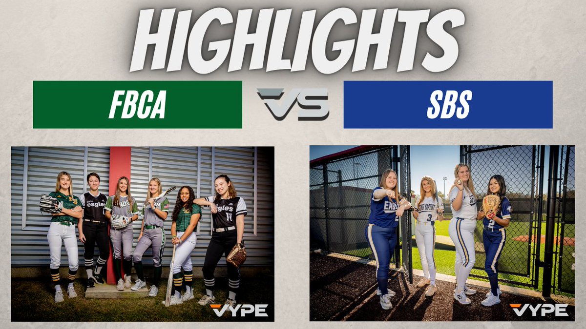 vypehouston's tweet image. HIGHLIGHTS: FBCA Defeats SBS to Advance to TAPPS State Softball presented by @SunAndSkiSports #softball 🥎 

LINK: bit.ly/37NRIbs