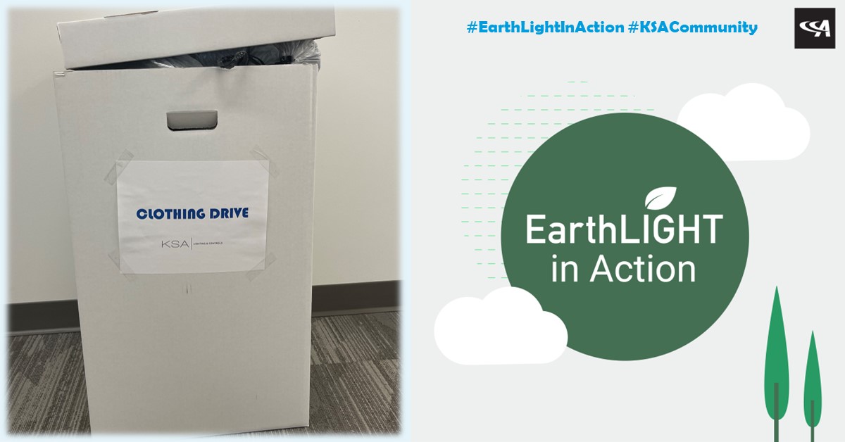 Spring cleaning has begun for KSA! We've started a clothing drive in the office to help support our community! Thank you to <a href="/AcuityBrands/">Acuity Brands</a> for inspiring us to do our part for #EarthLightInAction

#EarthLightInAction #KSACommunity