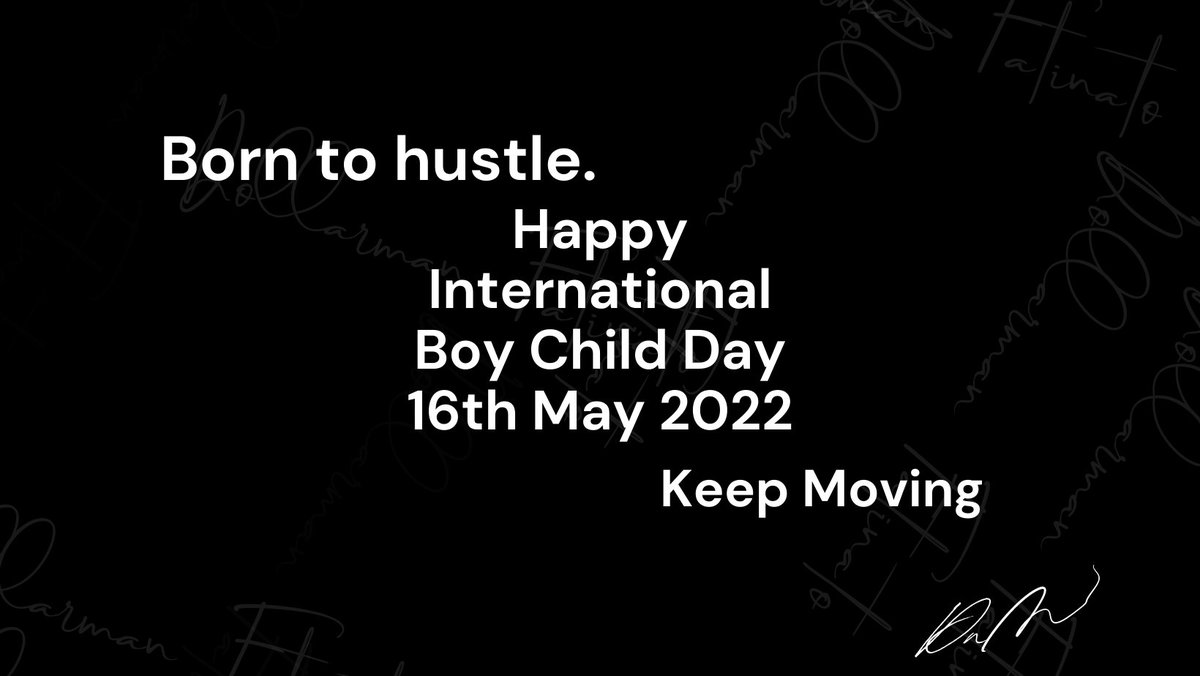 Keep on! Foward ! #InternationalBoyChildDay