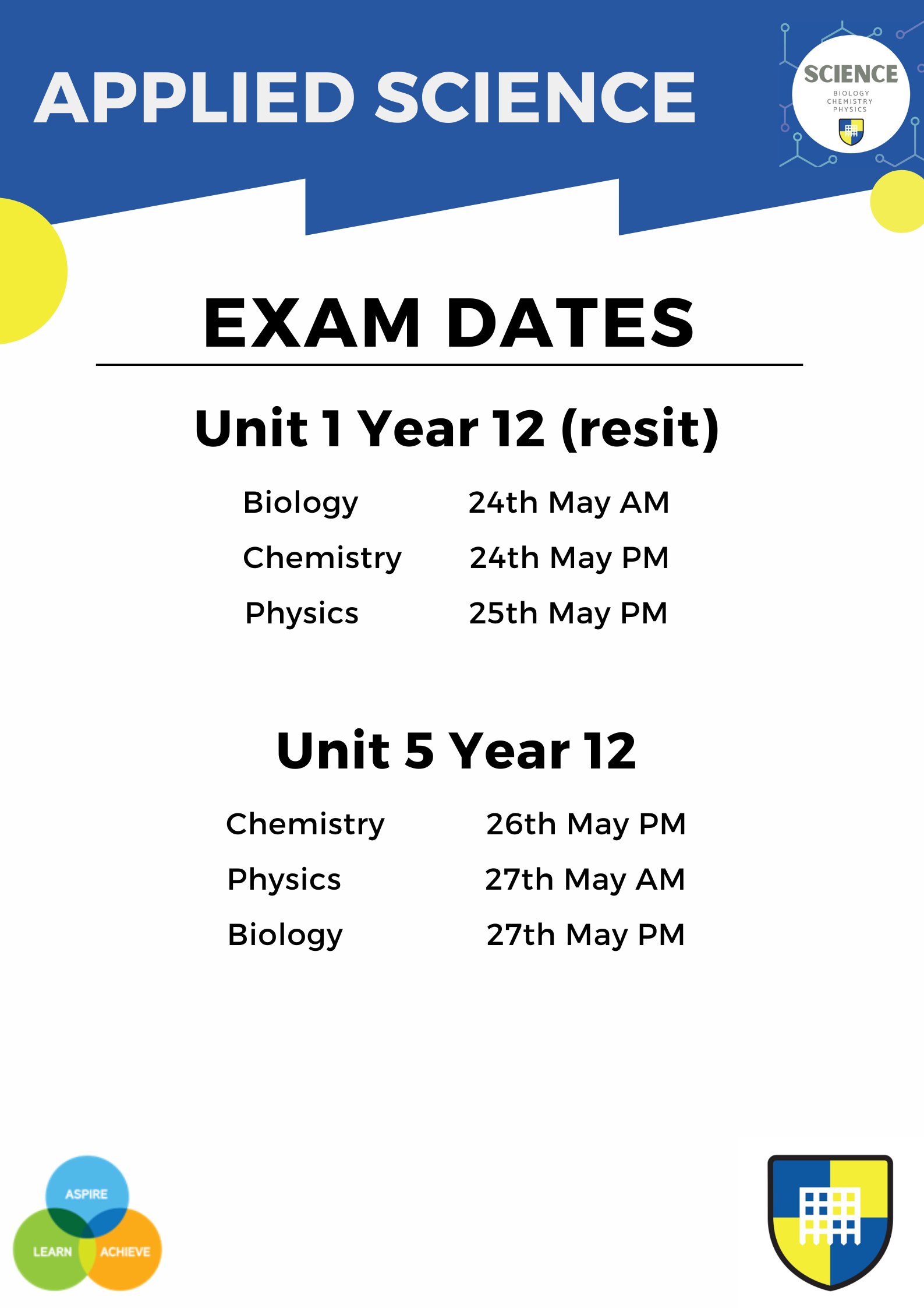 HGSA Science on Twitter "Just a reminder of the gcses2022 