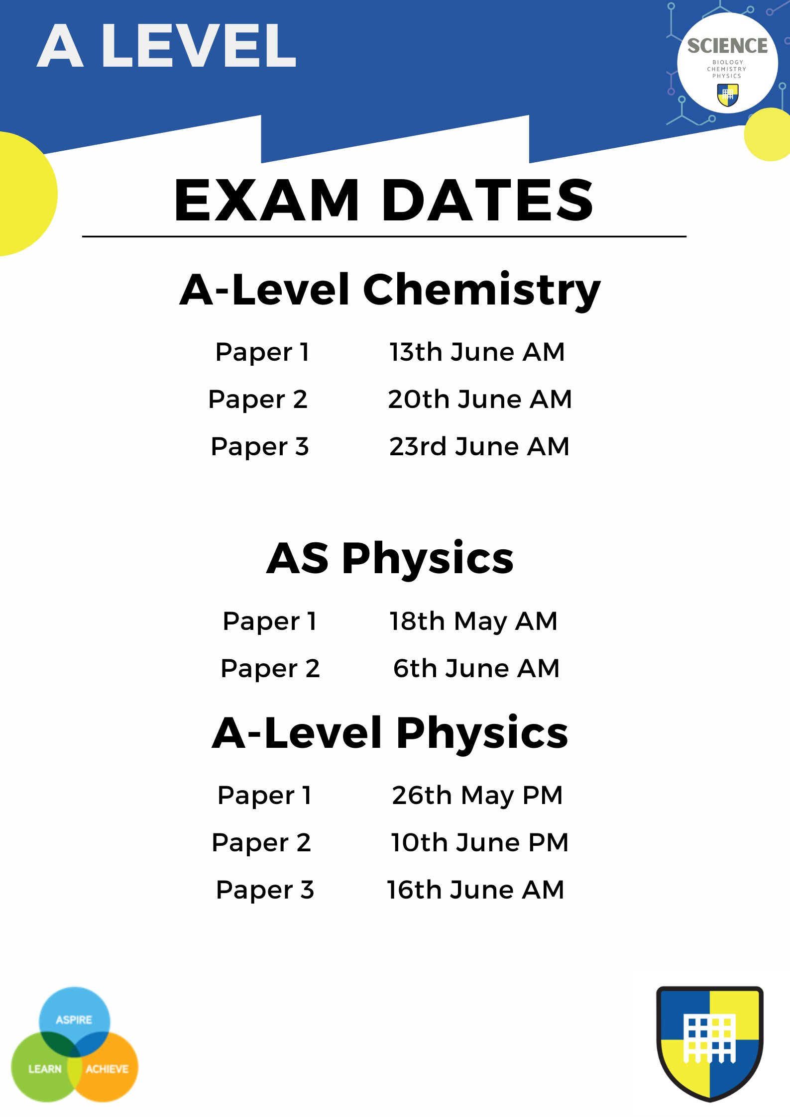 HGSA Science on Twitter "Just a reminder of the gcses2022 