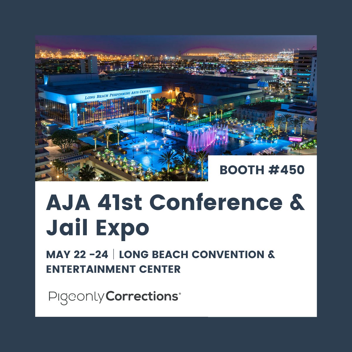 pigeonlyco's tweet photo. @pigeonlyco will be attending this year's @AmerJail Conference &amp; Jail Expo in Long Beach, CA! Find us at booth 450.

#pigeonlycorrections #pigeonly #longbeach #inmatecommunications #inmatemail #jailmail #americanjailassocation https://t.co/KpRQmn6YfR
