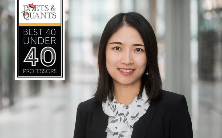 Congratulations to #UCLSoM's Yiting Deng on being named one of the Best 40-Under-40 Business School Professors by <a href="/PoetsAndQuants/">Poets&Quants</a>. Yiting said: “I am extremely honoured &amp; deeply grateful for the support from my amazing colleagues and students..." ow.ly/5WJV30sjQpv <a href="/ucl/">UCL</a>