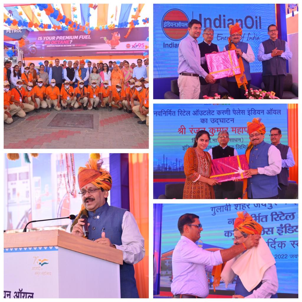 Inaugurated #IndianOil Fuel Station Karni Palace at Jaipur today. IndianOil believes in Women's Power &amp; quite aptly, this Pink City Outlet will be managed by the dynamic Ms Naziya Khan. Also interacted with our dealer Dr Yuvraj Singh &amp; esteemed IndianOil patrons during the event.