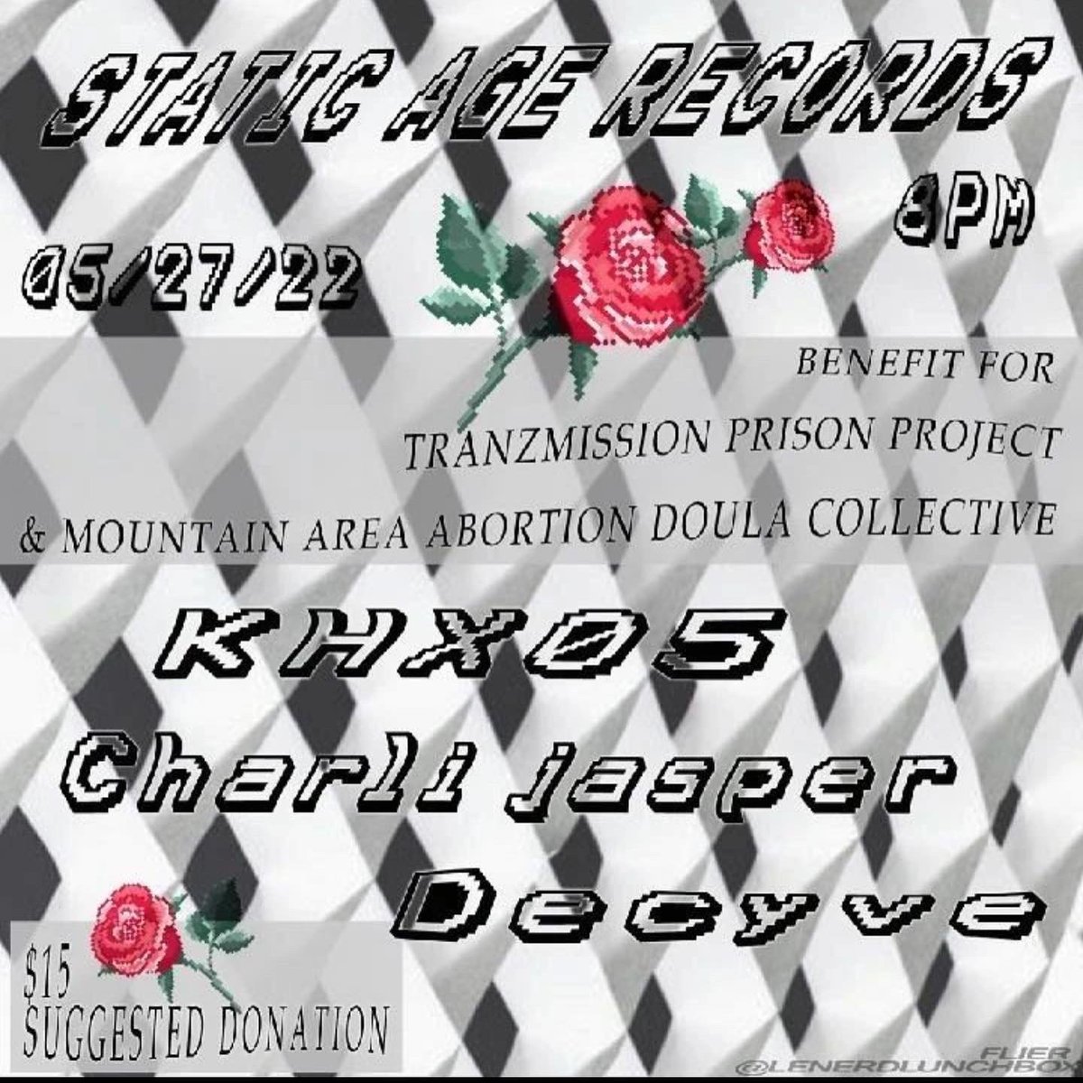 LEGENDOFKHX05's tweet photo. Hellraiserz!! Muva is gonna be playing in Asheville 5/27/2022 at Static Age Records for a super sick benefit for Tranzmission Prison Project &amp; Mountain Area Abortion Doula Collective!! Pull tf up if you’re in town!🌹💀💋 #Hellraiserz #WeKeepUsSafe #SupportBlackTransArtists https://t.co/9U68WEQ4vS