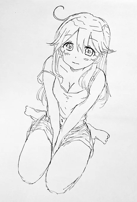 「あの…あんまり見ないでください…」 