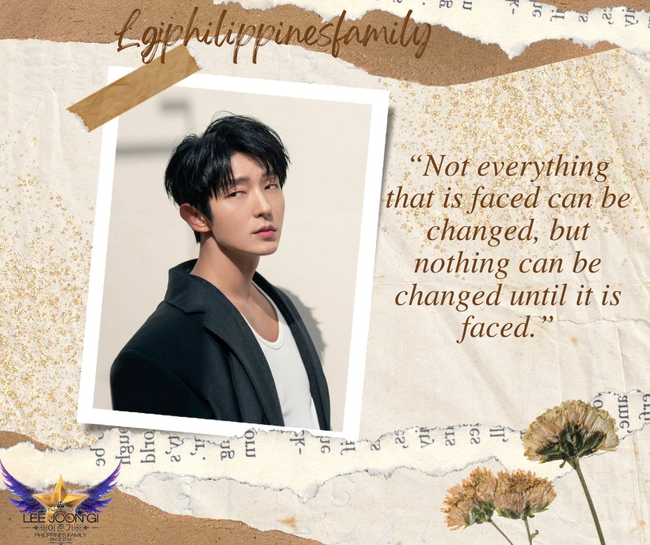 LJGPhilippines's tweet photo. “Not everything that is faced can be changed, but nothing can be changed until it is faced.”

#LeeJoonGi
@actor_jg 
@JGshock 
#이준기 
#李准基 
@李准基 
Actor  Lee Joongi (이준기) 
#LJGPhilippinesFamily🇵🇭 https://t.co/ThNBSTIZxr