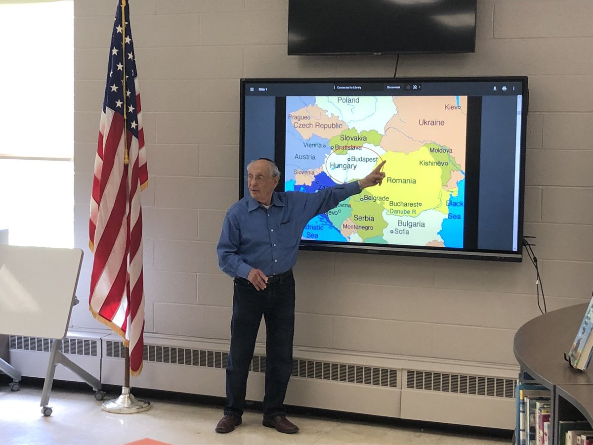 Lance Reynolds (@lancerreynolds_) on Twitter photo Holocaust survivor Endre Sarkany presenting to students at West Side Middle School about his life experience including escaping from Hungary and then immigrating to the U.S. @RepAMNewsdesk <a href="/WaterburySchool/">Waterbury Public Schools</a> <a href="/PeterMcCasland1/">Peter McCasland</a> Holocaust survivor Endre Sarkany presenting to students at West Side Middle School about his life experience including escaping from Hungary and then immigrating to the U.S. @RepAMNewsdesk <a href="/WaterburySchool/">Waterbury Public Schools</a> <a href="/PeterMcCasland1/">Peter McCasland</a>