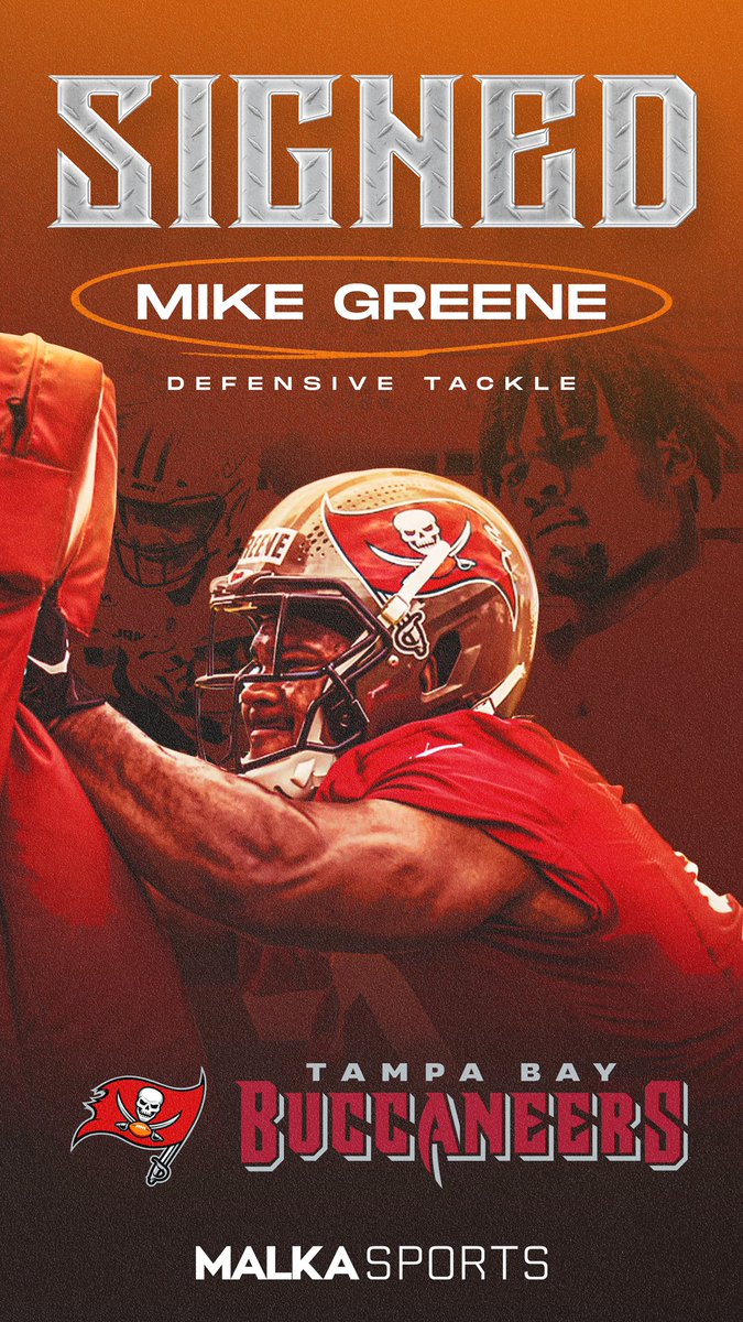 MalkaSports's tweet photo. Congratulations to our guy @MikeGreene__ on signing with the @Buccaneers! 📈📈#MalkaSports https://t.co/XYK2adDFKO