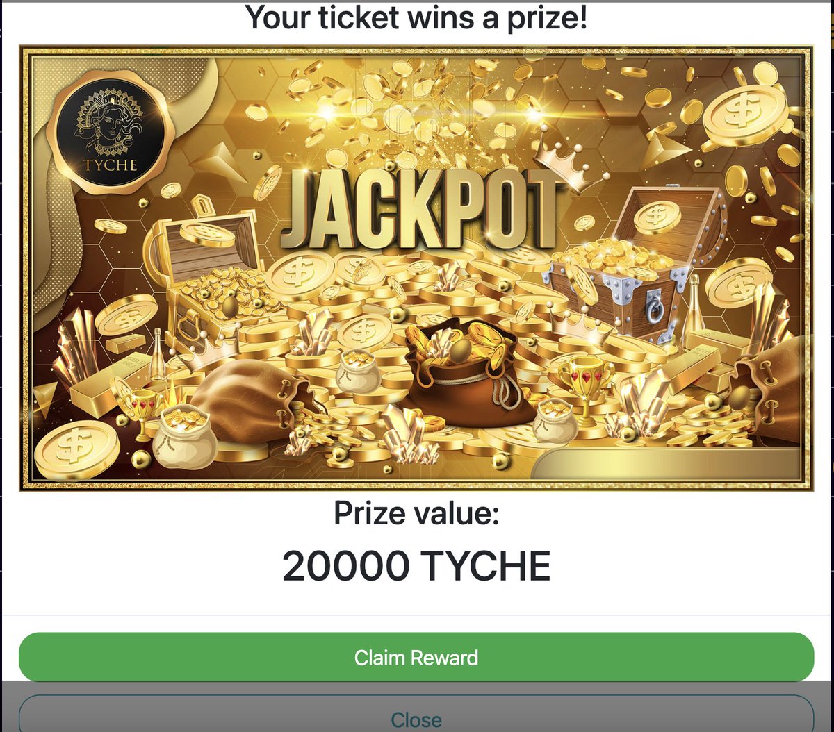 Tyche lottery tweet media