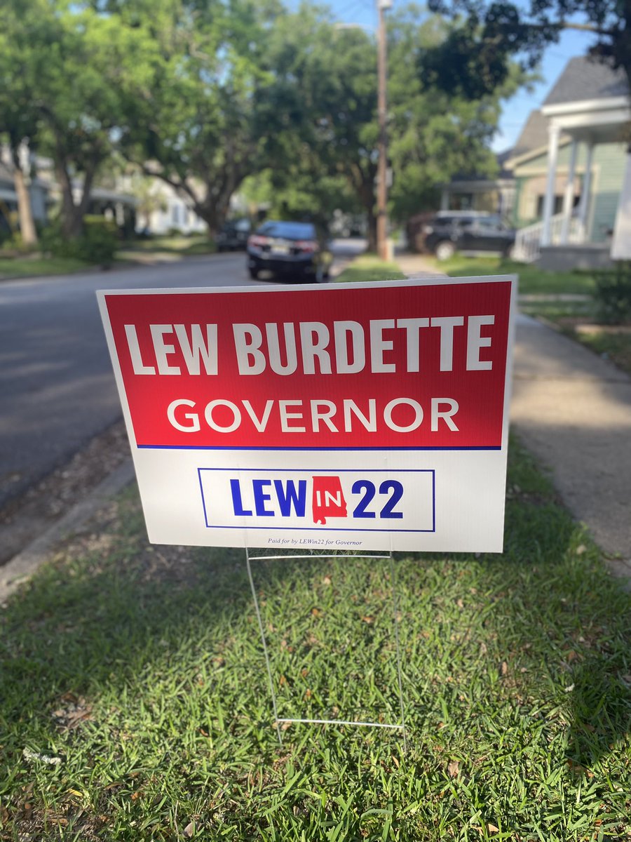 Frump8259's tweet photo. Alabama needs a governor who will work for Alabamians instead of focusing on FORMER president Trump. Vote Lew Burdette on May 24th. #Lewin22 https://t.co/VNPu3uIZky