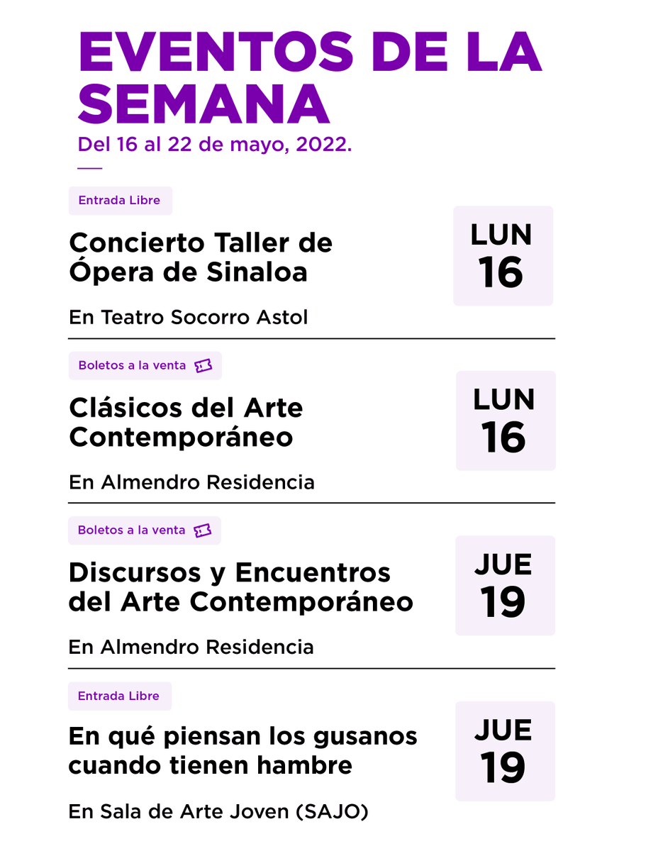 guiadehoycln's tweet photo. #QueSeArma esta semana👌🏼
Una semana muy artística, aquí te dejamos qué hay que hacer🎨
🎟Boletos aquí: https://t.co/lrNWikdnaB https://t.co/frhlb6Rz7r