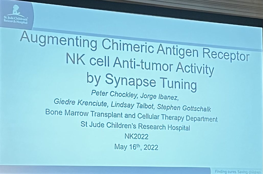 Dillon Corvino (@eomesodermin) on Twitter photo Peter Chockley, highlights a critical oversight in CAR development. He shows what can be done to modify the immune synapse towards better function. <a href="/SNI_NKMeeting/">SNI NK Meeting</a> #NK2022 Peter Chockley, highlights a critical oversight in CAR development. He shows what can be done to modify the immune synapse towards better function. <a href="/SNI_NKMeeting/">SNI NK Meeting</a> #NK2022