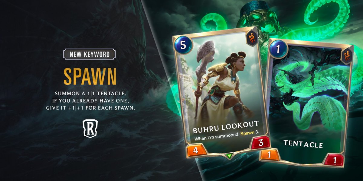 NeverOutOfGames's tweet photo. Legends of #Runeterra Reveals Spawn Keyword and 5 New Bilgewater Cards #Worldwalker https://t.co/nCdBlx9iw1 https://t.co/zvHOGO99w0