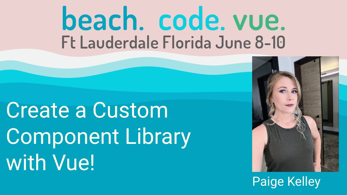vueconfus's tweet image. Check out: Create a Custom #ComponentLibrary with Vue! with @PaigeCKelley at #VueconfUS @vueconfus June 8-10 Ft Lauderdale FL ow.ly/z2wZ30sjM2u