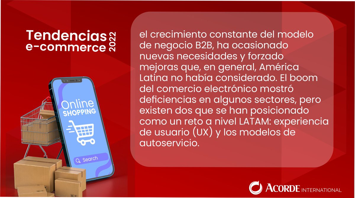 ¿Desea incorporarse efectivamente a esta #tendencia e impulsarse hacia la vanguardia? ¡Contáctenos!, poseemos una amplia experiencia en el mercado empresarial, ofreciendo servicios de experiencia de usuario #ux , desarrollo y aseguramiento de calidad (QA).

 #ecommerce