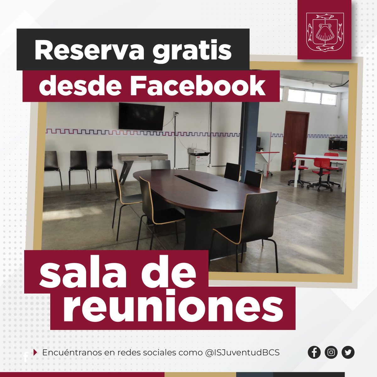 isjuventudbcs's tweet photo. ¡Ya no pagues renta de oficina!💲🤑 Visítanos y aprovecha gratis todos nuestros espacios y servicios 😍

📶 Internet 5G | 300mb/s
💻 Escritorios y computadoras
🙋‍♂️ Impresiones, copias y escaner gratis
🤑 Asesoría y talleres para emprendedores/as https://t.co/1MXs0JVJGs