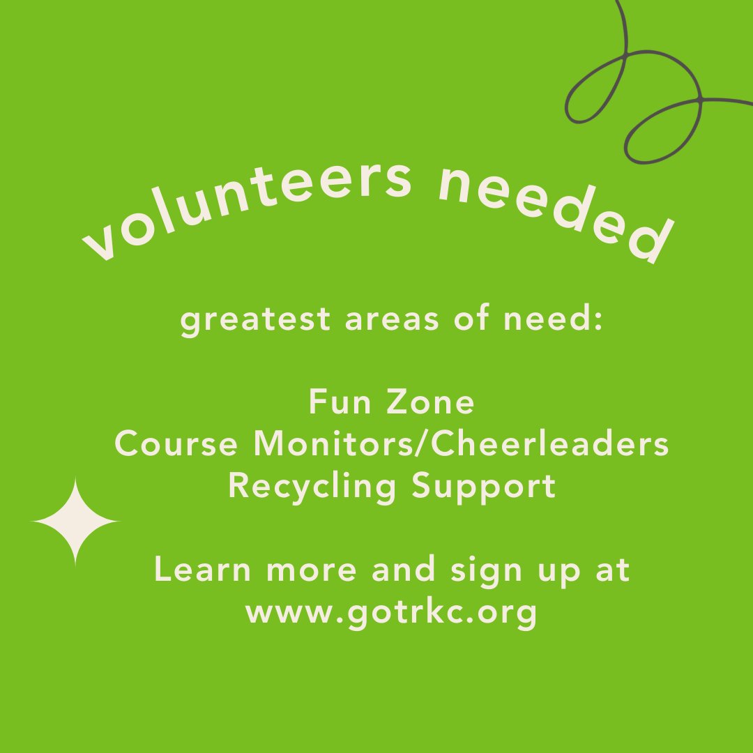 We need additional volunteers to support our girls at the Girls on the Run 5K on May 21! Our volunteers are essential to our events, and we would love to see you there. See all of our volunteer roles and sign up today: gotrkc.org/5K-Detail#show…