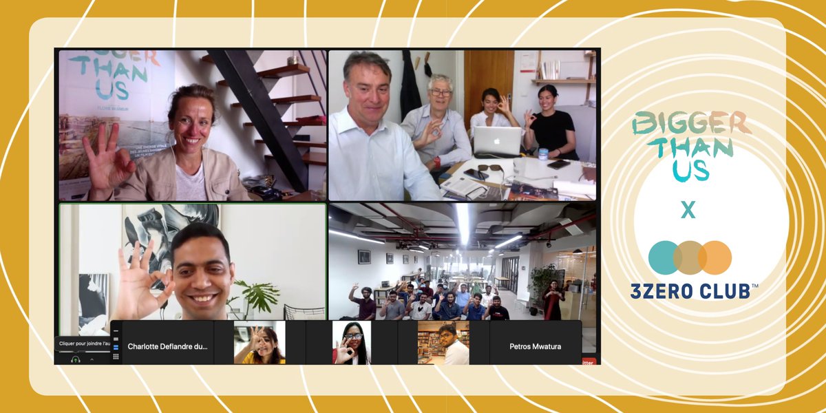 📽 Silence, ça tourne ! 

👉 Ce midi, @3ZeroClub et @BiggerThanUs_ se sont réunis pour visionner l'incroyable documentaire réalisé par @FloreVasseur !

🌏De Paris à Dacca, les jeunes des #3ZEROClubs ont pu échanger avec la réalisatrice à propos de #jeunesse et d'#engagement 💪