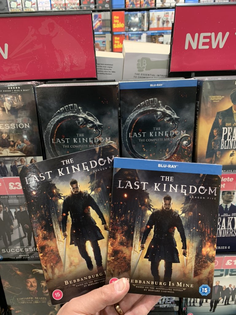 hmvInverness's tweet photo. Some great new #TV shows released this week.
Catch the epic conclusion to @TheLastKingdom with #Season5 released today.
Based on the excellent novels by @BernardCornwell.
Out now on #Bluray & #DVD.
#EssentialTV
#NewReleases
#hmvForTheFans https://t.co/3zwaLhOQUz