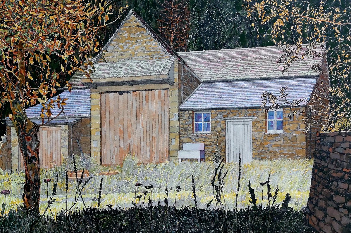 ChrisHa89621783's tweet photo. This is the large study of an old barn nearby dated 1790. 70cm x 50cm, ink and watercolour. Constable was 14, Turner 15. It carries the scars of everyday use and modifications of its age. Love it.
#drawing
#drawingprojectsuk
#drawingart
#drawingoftheday https://t.co/z2btejFVB9