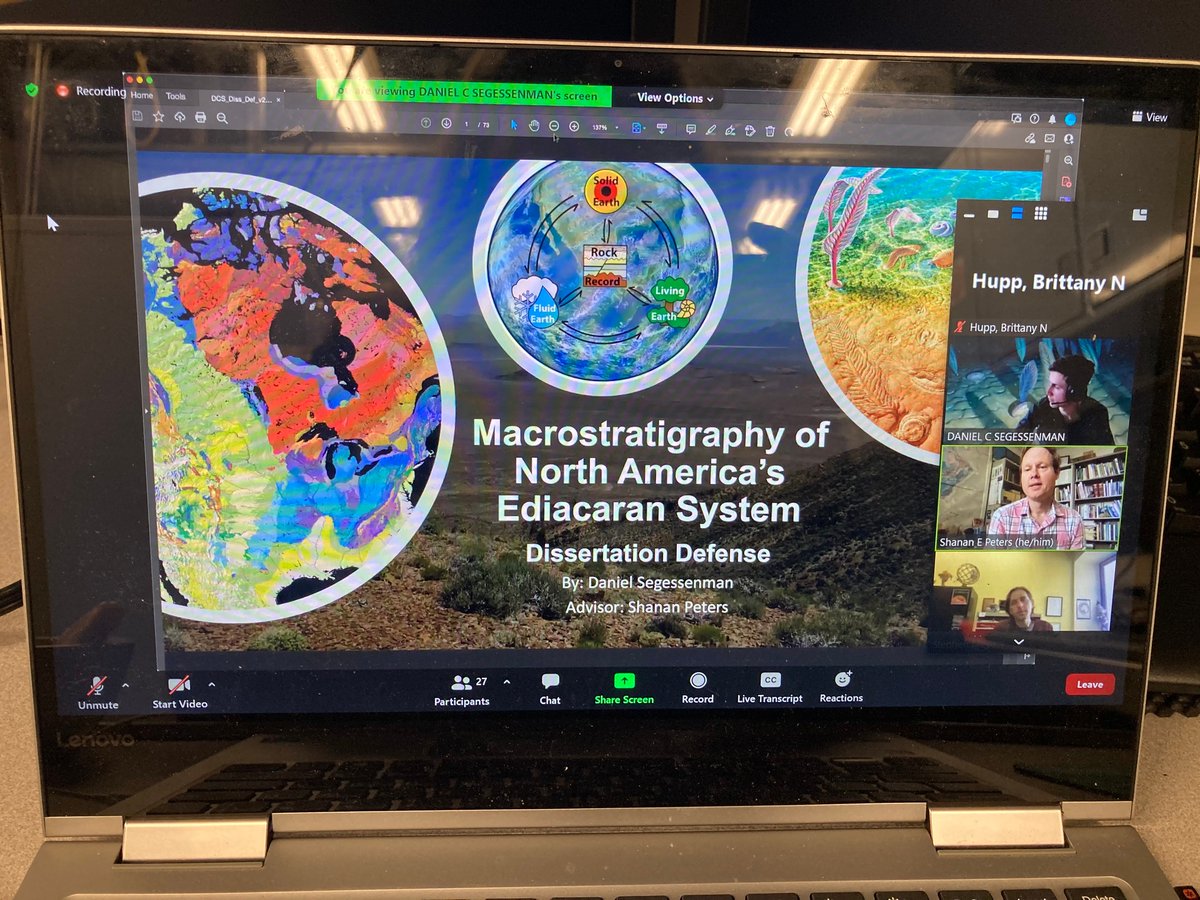 geobadgers's tweet photo. Dan built a dataset of all Ediacaran rocks in North America and found that continental flooding/draining likely influenced features observed in these rocks, such as the earliest known appearance of animal fossils and an extreme carbon isotope excursion known as the Shuram-Wonoka. https://t.co/ts8Z9HCRnG