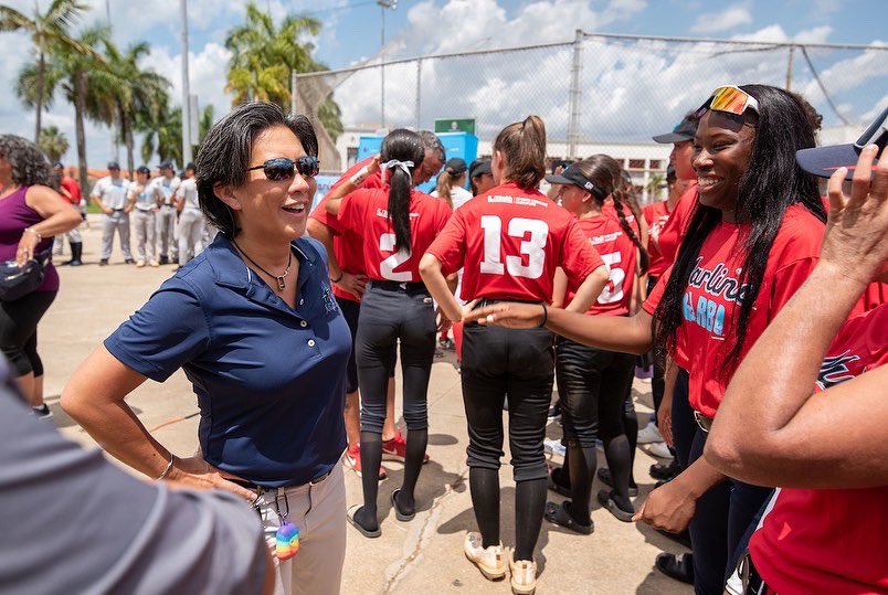 MarlinsYouth's tweet photo. This past weekend we kicked off our Marlins Youth Academy RBI season presented by @UHealthSports at Carl F. Slade Park with Marlins General Manager Kim Ng in attendance to wish our athletes good luck for their season! โพ๏ธ
#MarlinsImpact https://t.co/vb5bA6UXBu