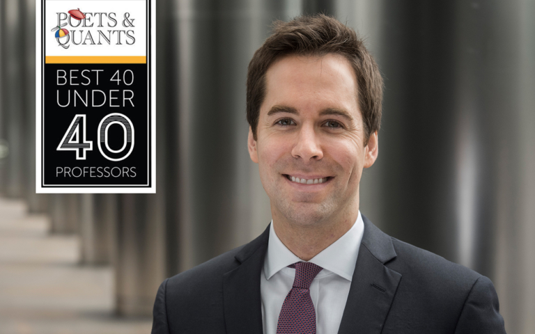 UCLSoM's tweet photo. We are delighted to announce that Blaine Landis has been named one of @PoetsAndQuants Best 40-Under-40 Business School Professors of 2022! Blaine's leading research and outstanding approach to teaching contributed to his selection. https://t.co/IgZHtcoD9w @ucl #BestProfessor https://t.co/1xh7ZM17vC