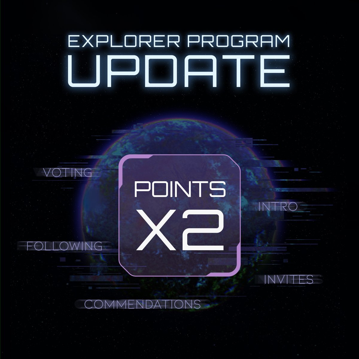 JoinPlanetQuest's tweet photo. 🚀EXPLORER PROGRAM UPDATE🚀

We’re upgrading our Explorer Program! On May 18th we’re rolling out massive changes retroactively, doubling points gained for most activities and making it easier than ever to earn #NFTs. Join us and start earning points at https://t.co/RBVaKXllEh https://t.co/brpkJFUoTA